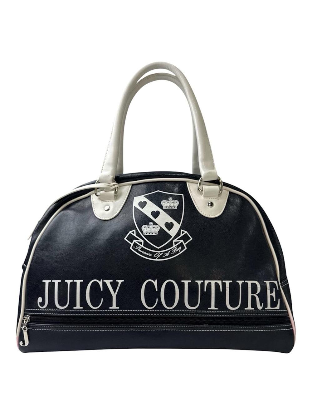 Juicy Couture “Princess of a Bag” Navy Blue & White Duffle Bag